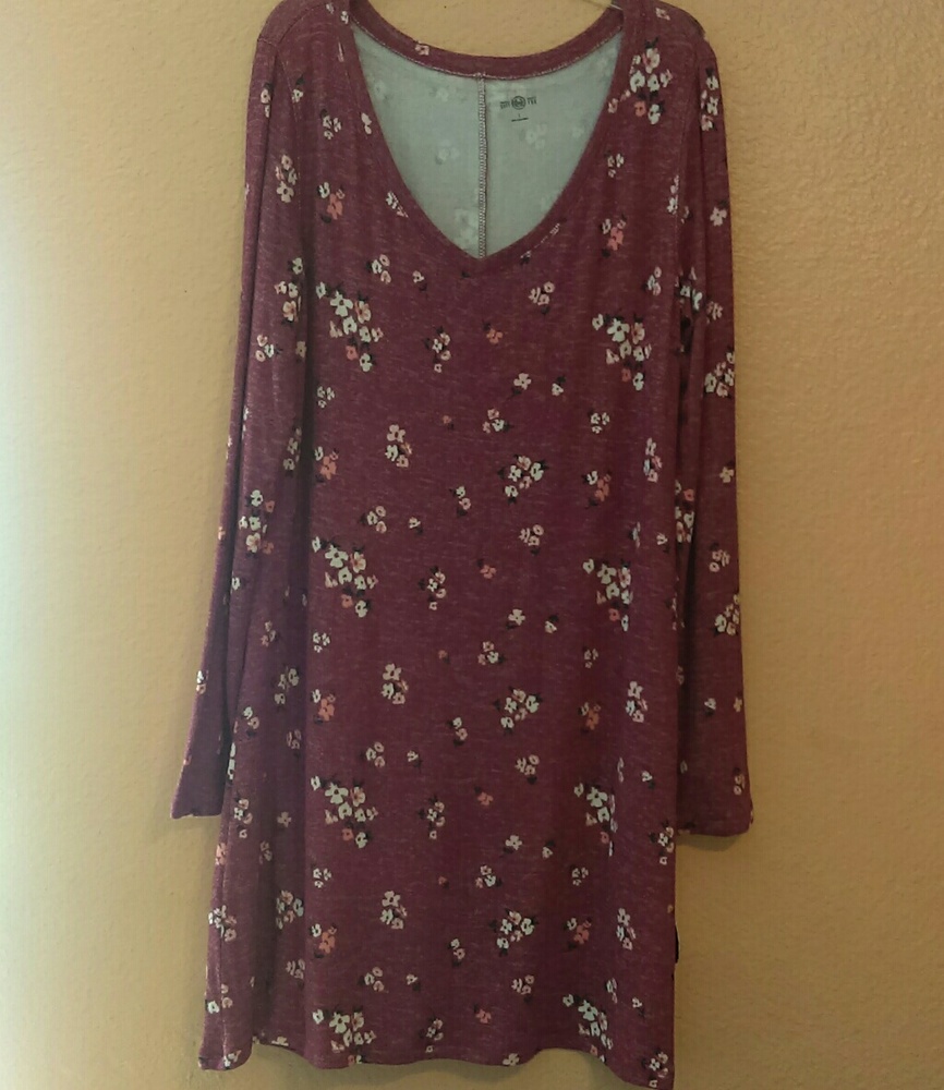 SO mauve floral Maxi dress
